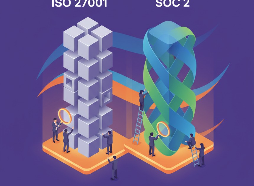 آيزو 27001 مقابل SOC 2: اختيار الإطار المناسب لعملك
