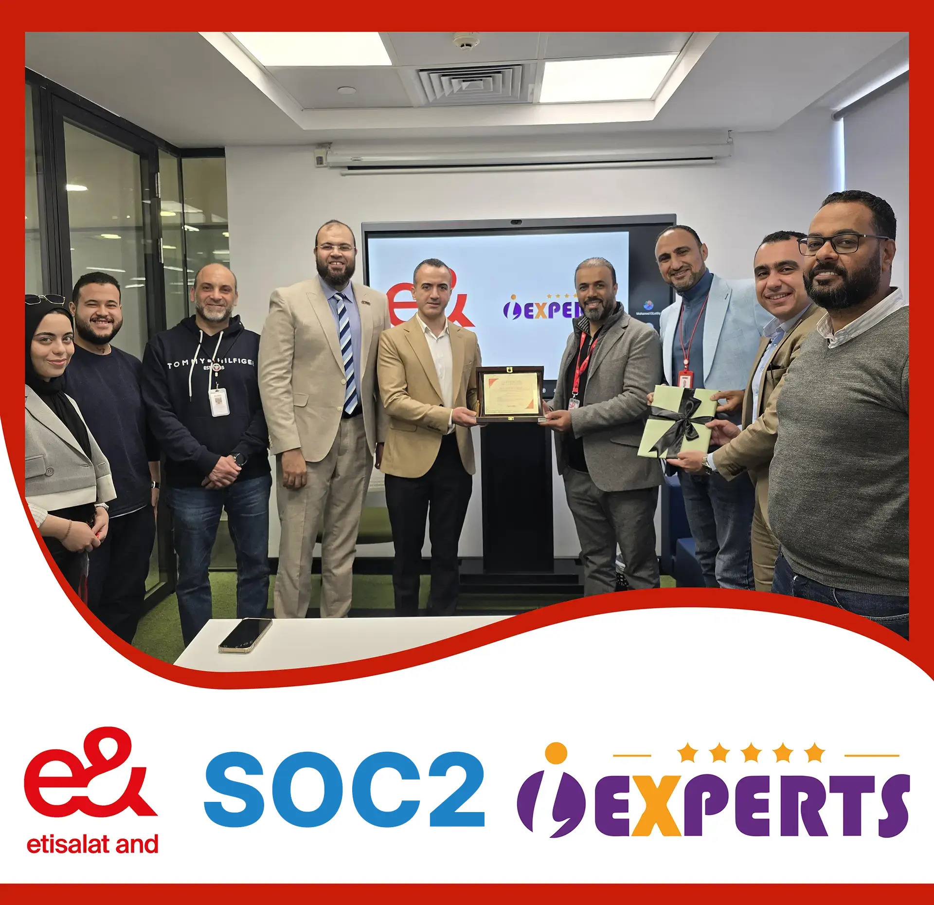 Etisalat& Egypt Achieves SOC 2 Certification with iExperts' Expertise